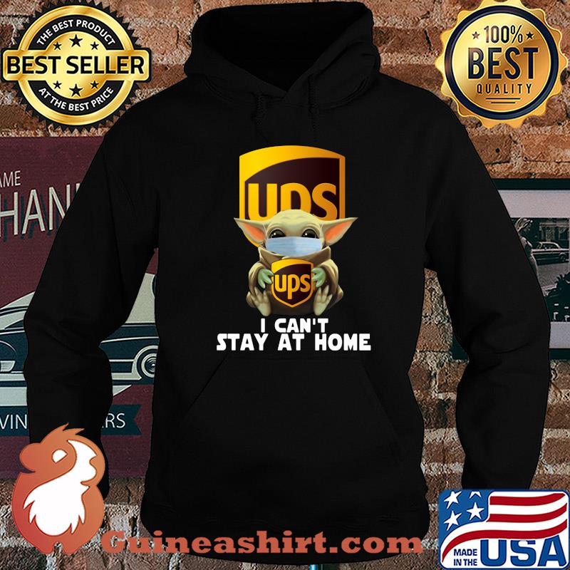 Baby Yoda mask hug Ups I can't stay at home s Hoodie