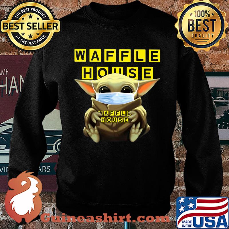 Baby Yoda mask hug Waffle House s Sweater