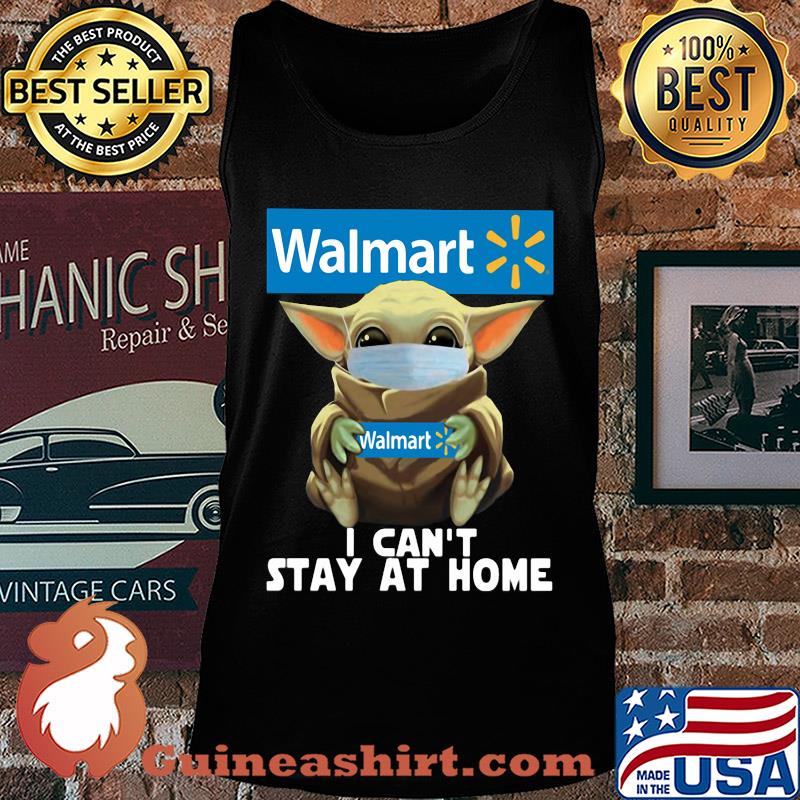 Baby Yoda mask hug Walmart I can't stay at home s Tank top