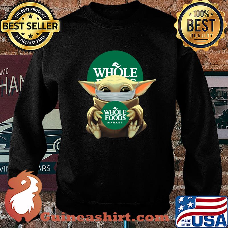 Baby Yoda mask hug Whole foods market s Sweater