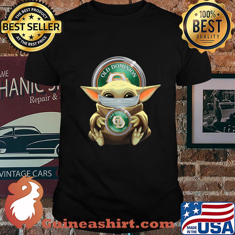 Baby Yoda mask hung Old Dominion shirt