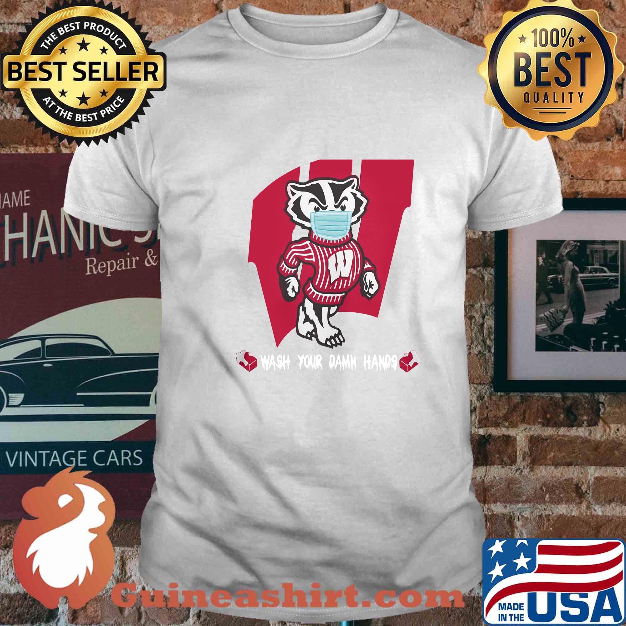 Badgers Football Wash Your Damn Hands Covid-19 s 11