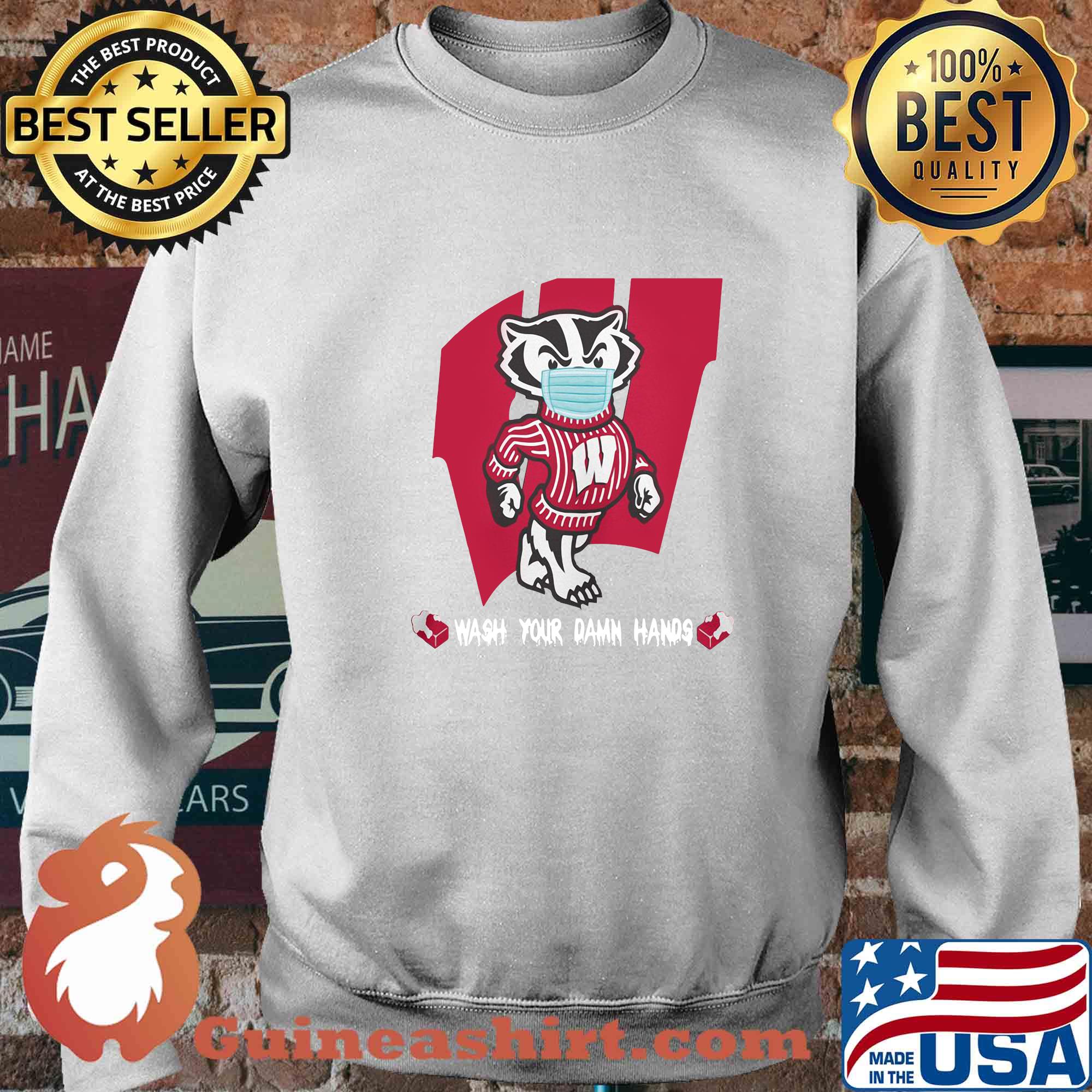 Badgers Football Wash Your Damn Hands Covid-19 s 12