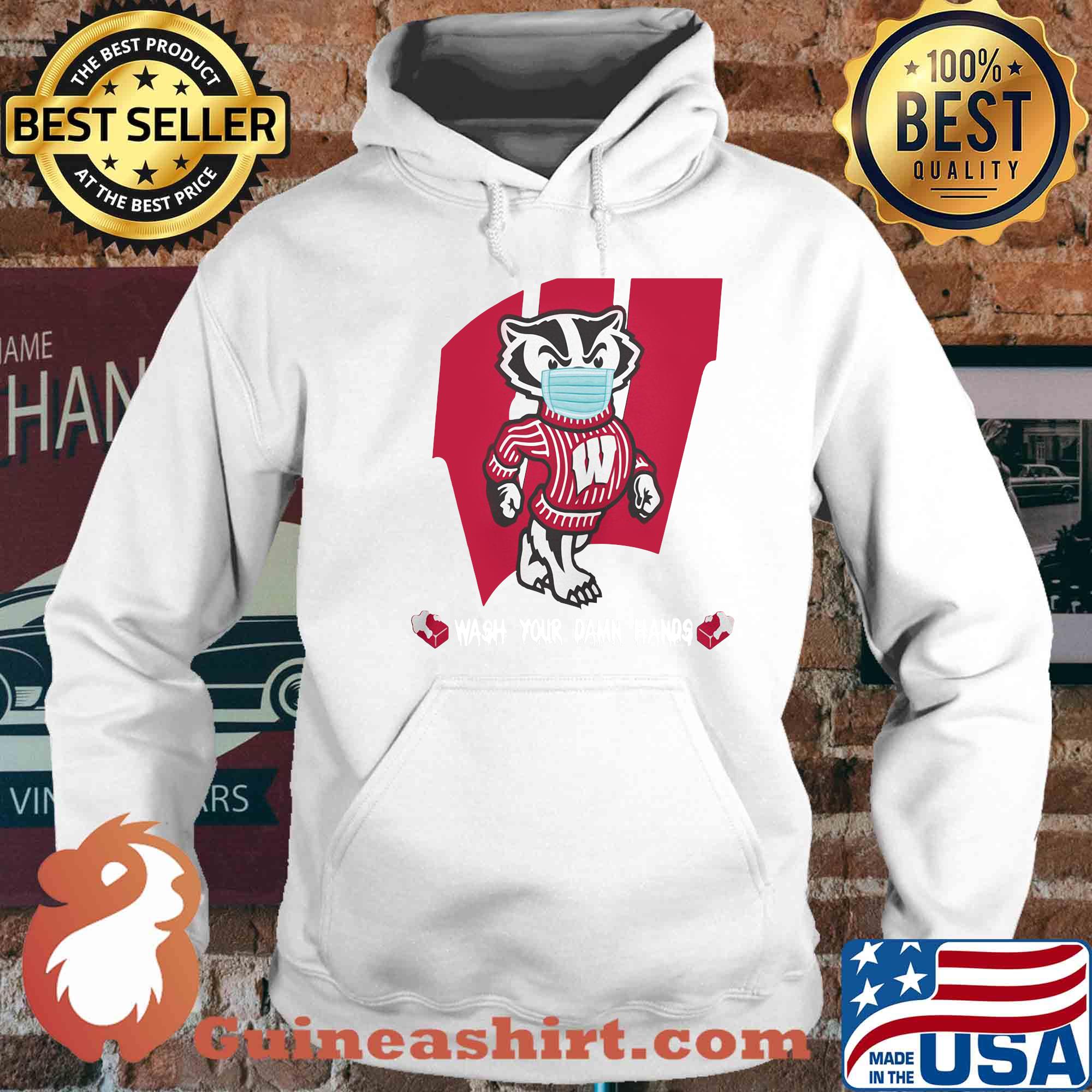 Badgers Football Wash Your Damn Hands Covid-19 s 13