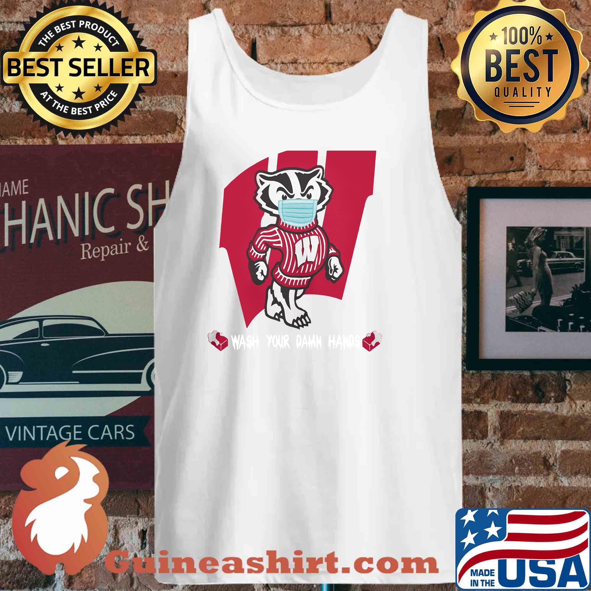 Badgers Football Wash Your Damn Hands Covid-19 s 2