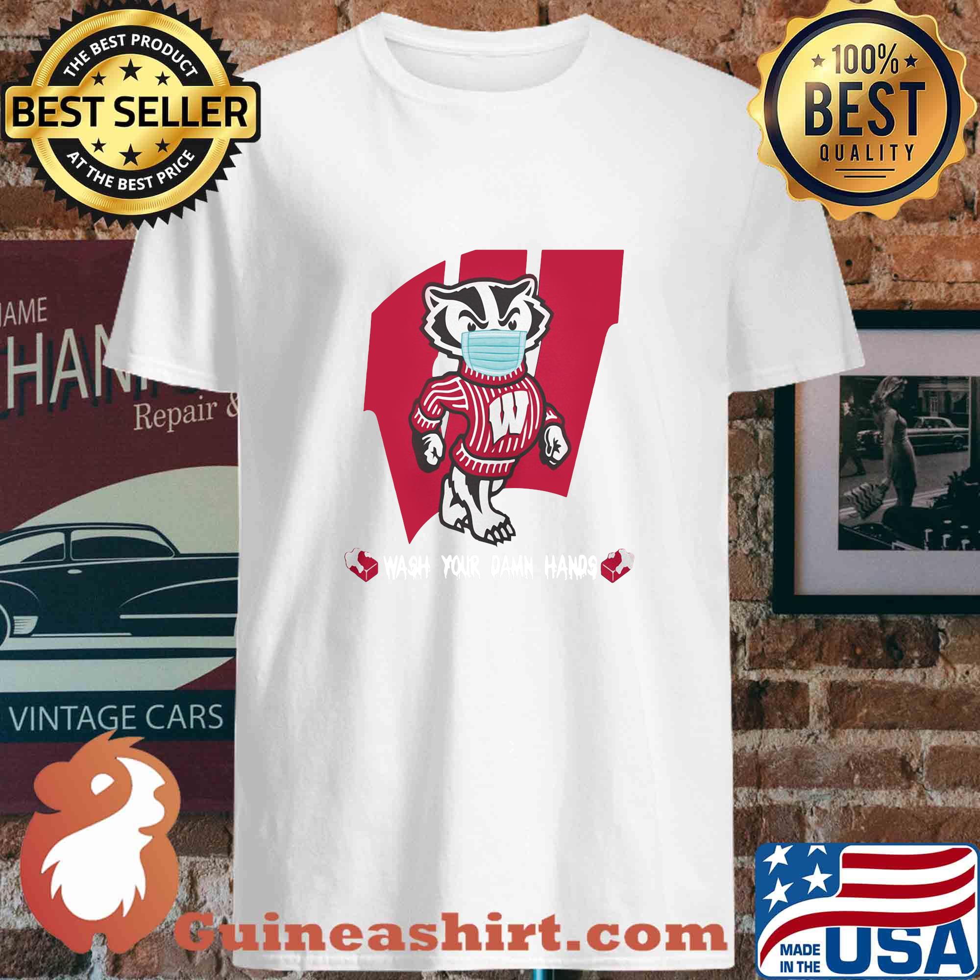 Badgers Football Wash Your Damn Hands Covid-19 s 4