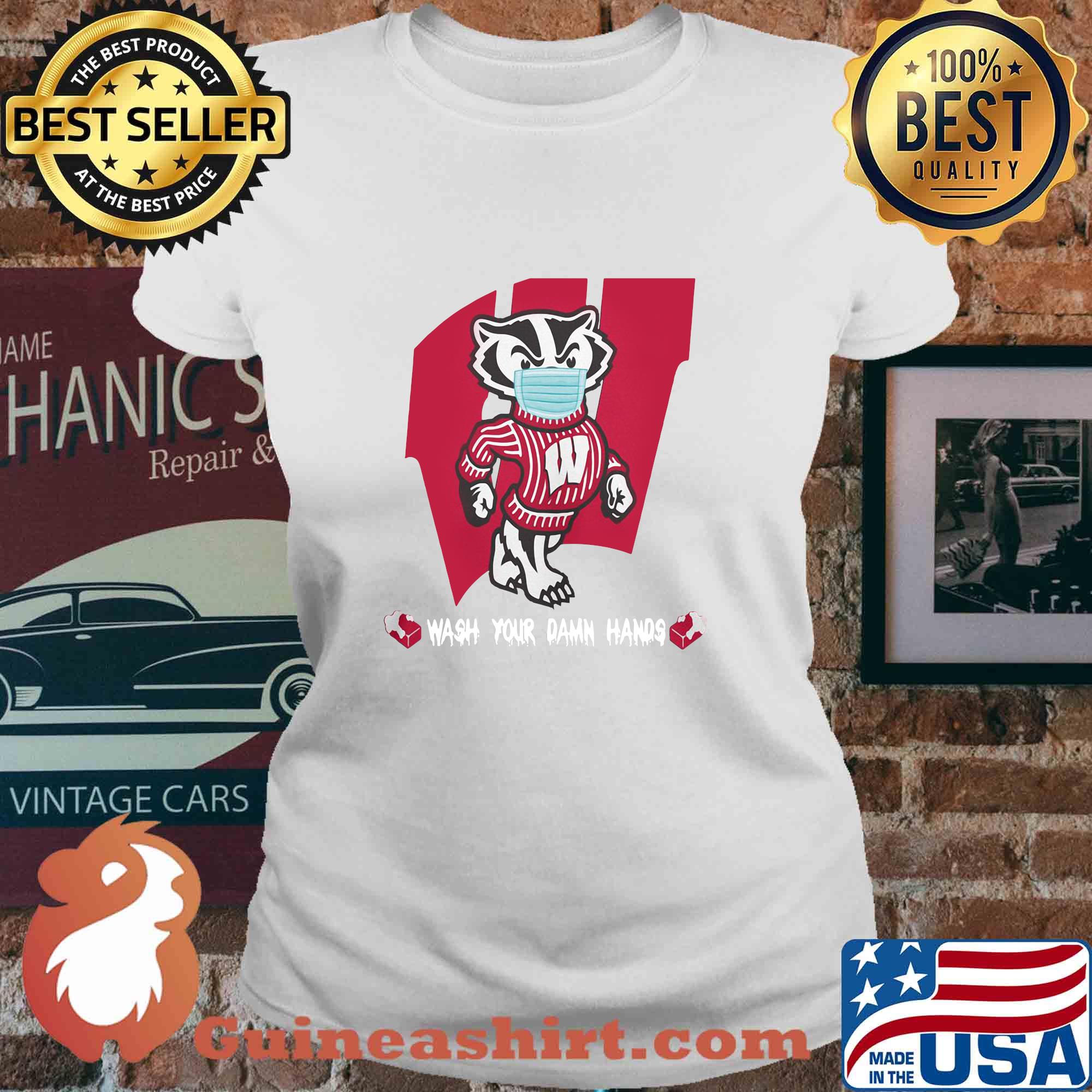 Badgers Football Wash Your Damn Hands Covid-19 s 9