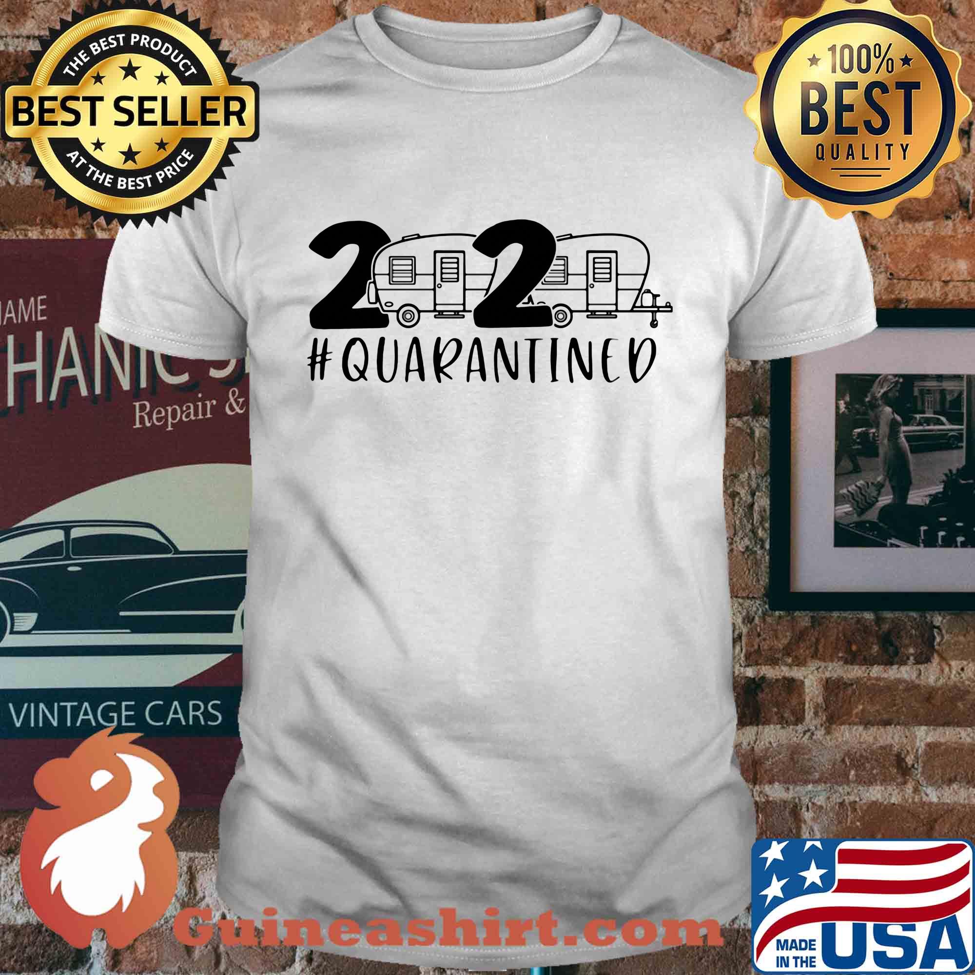 Camping 2020 quarantined covid-19 shirt