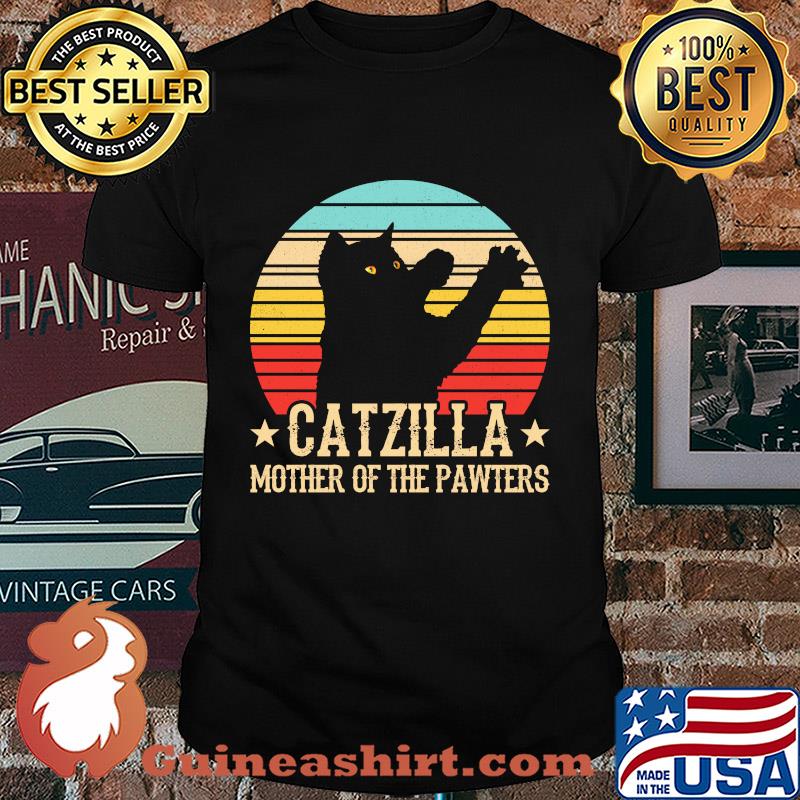 Catzilla mother of the pawters vintage shirt