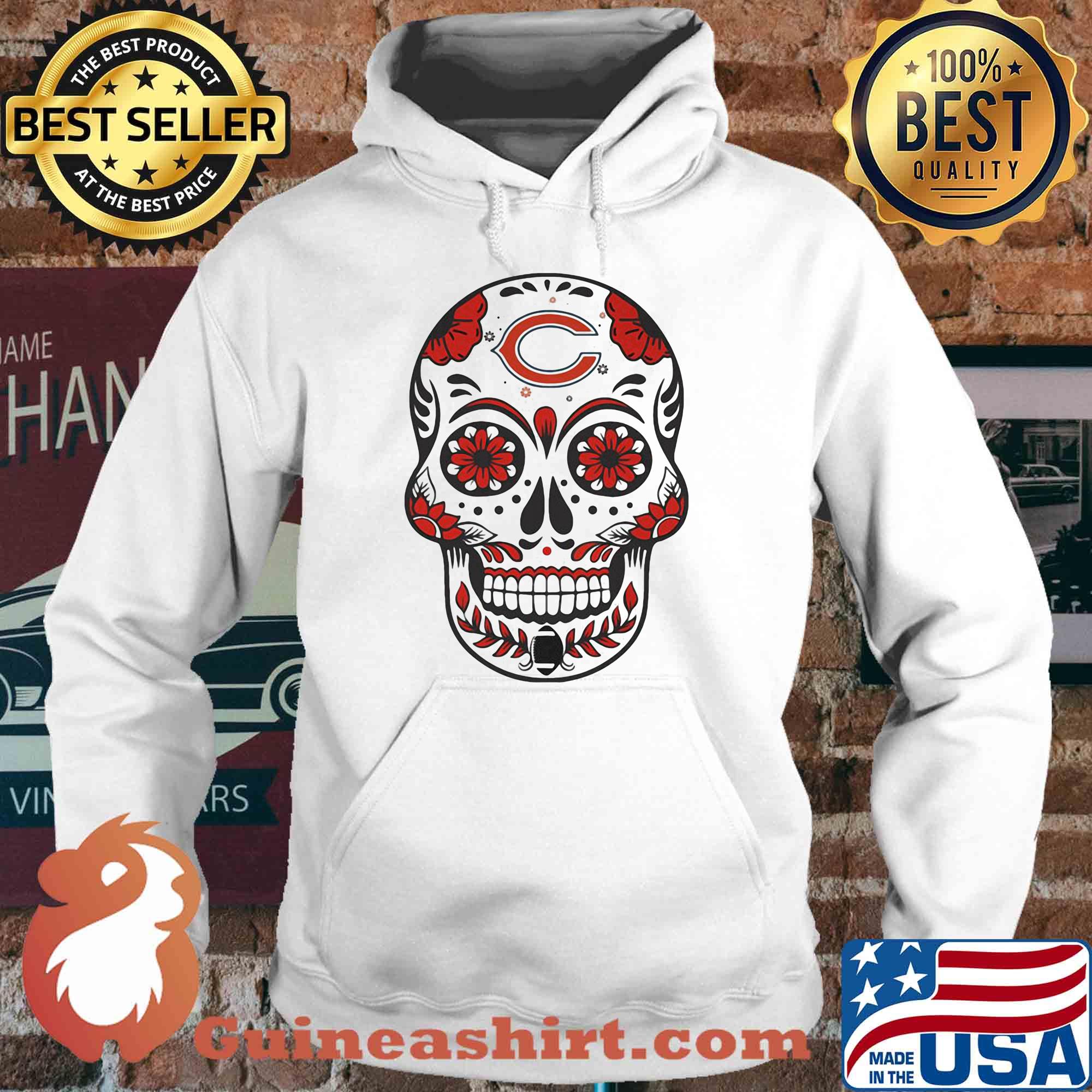 Chicago bears football sugar skull s Hoodie