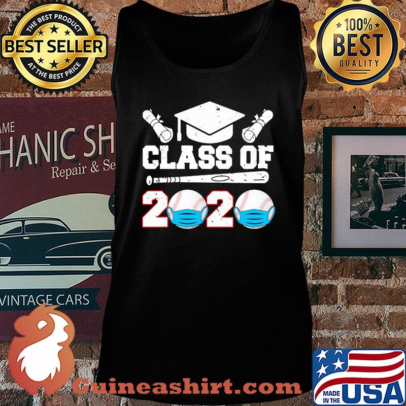 class of 2020 mask Baseball s Tank top