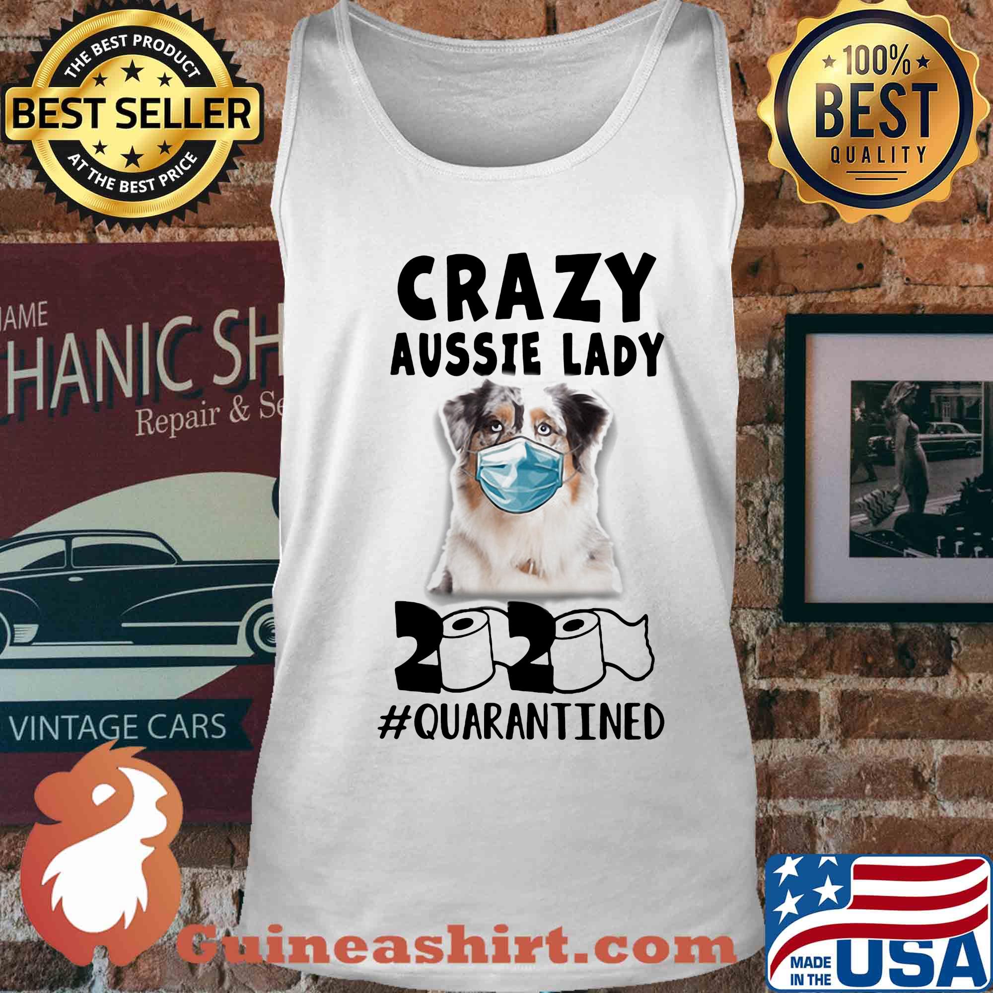 Crazy aussie lady mask 2020 toilet paper quarantined s Tank top