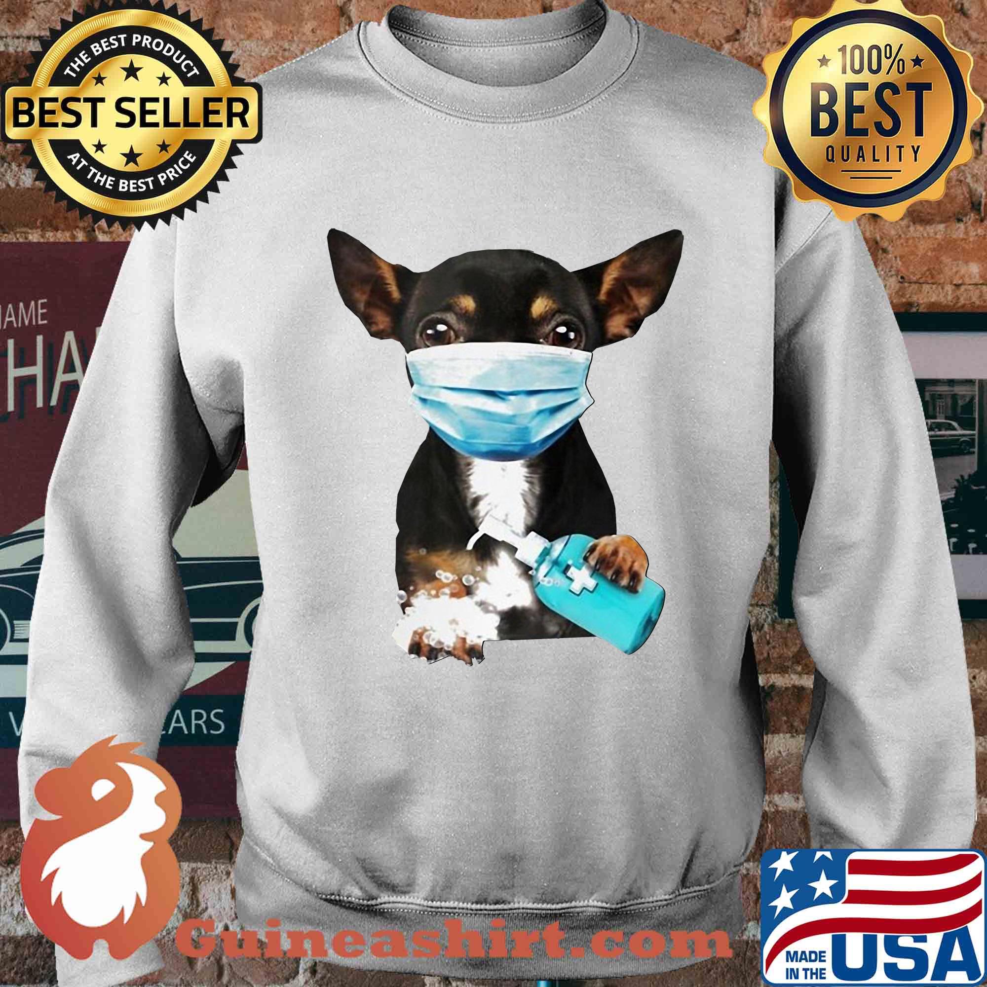 Dachshund mask wash your hand s Sweater