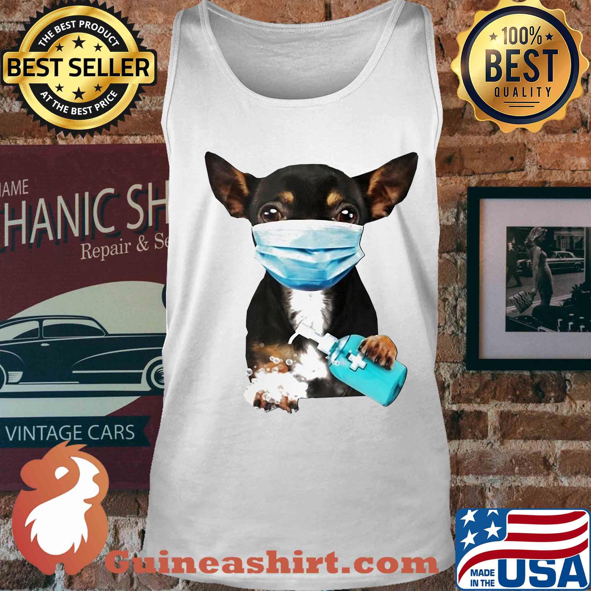 Dachshund mask wash your hand s Tank top
