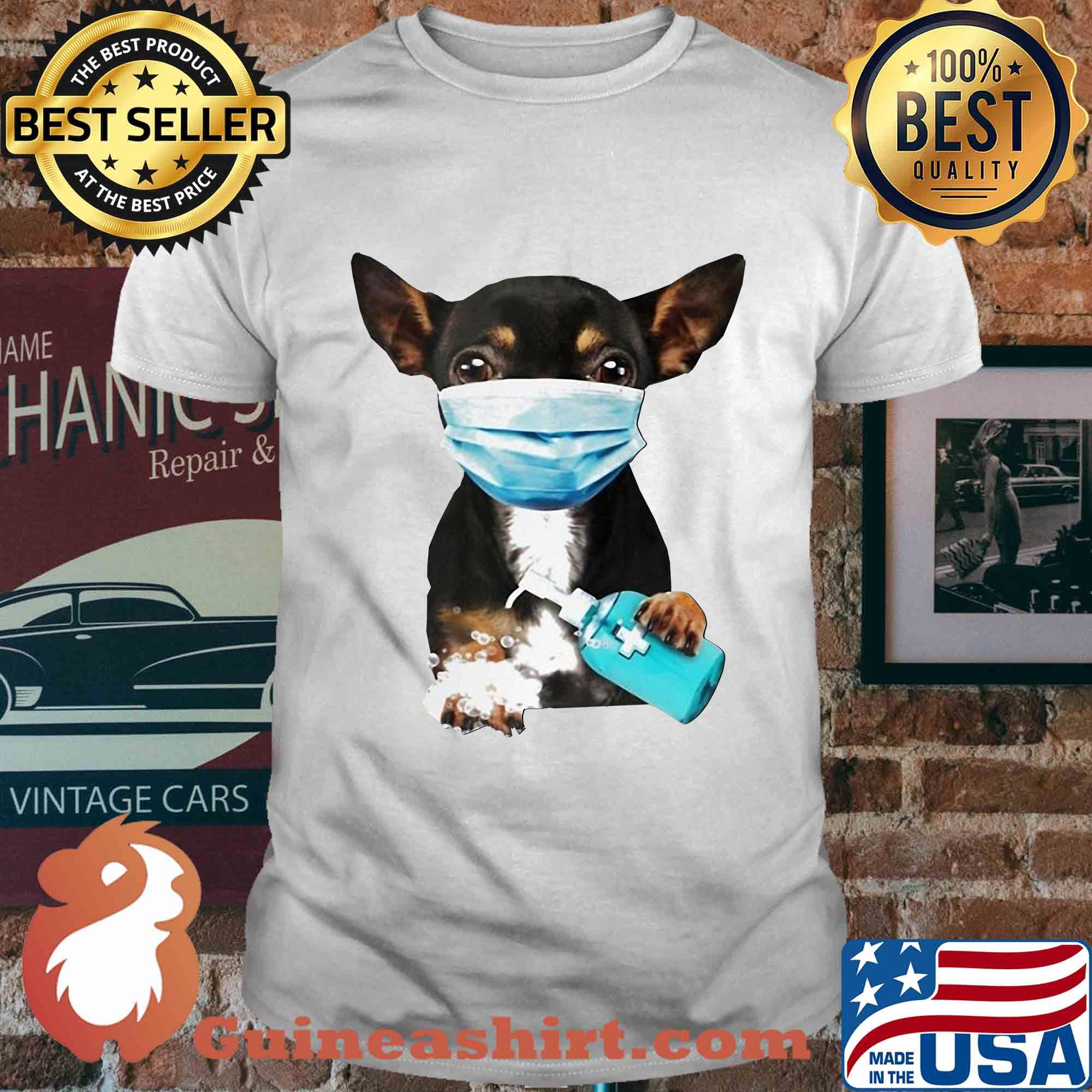 Dachshund mask wash your hand shirt