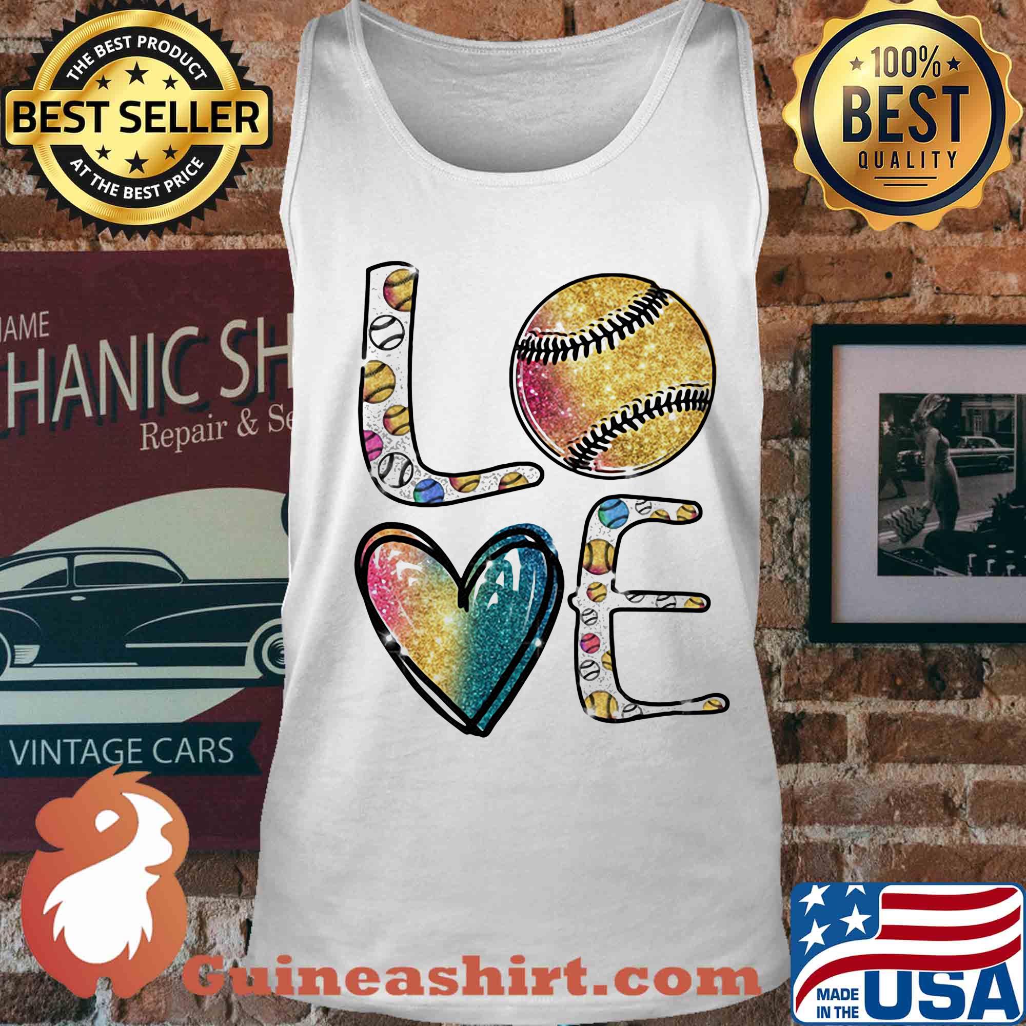 Diamond love baseball color s Tank top