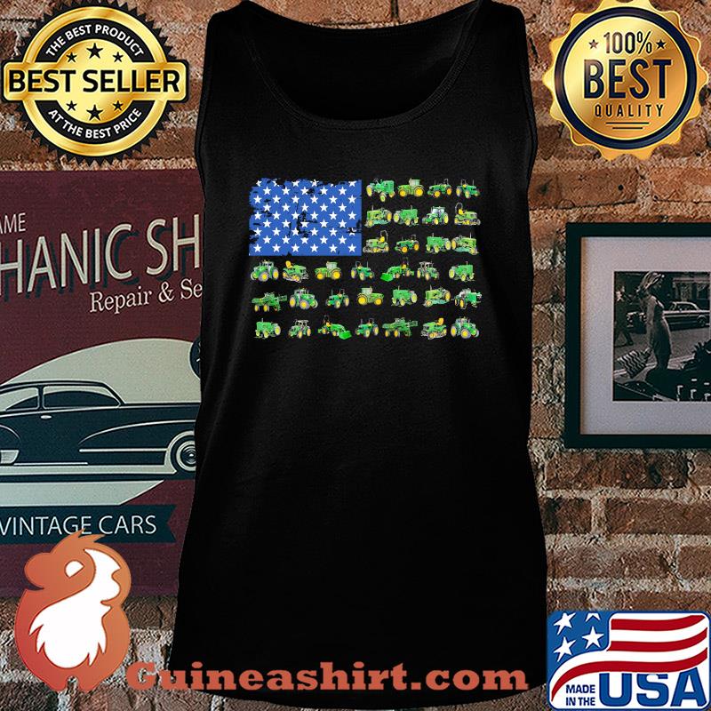 Green trucks american flag s Tank top