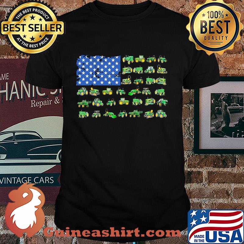 Green trucks american flag shirt