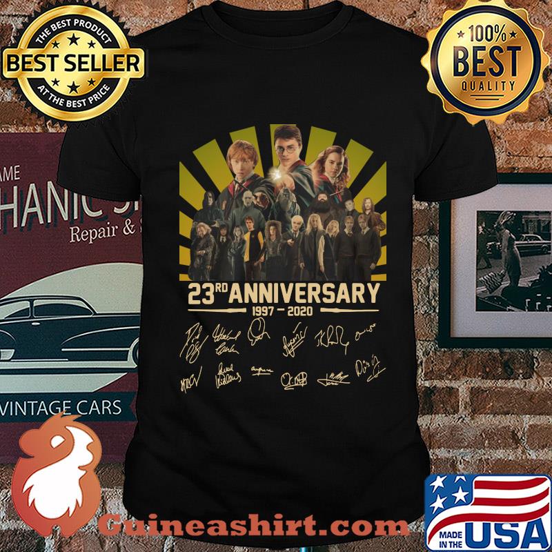 Harry Potter and the Philosopher's Stone 23rd anniversary 1997-2020 signatures shirt