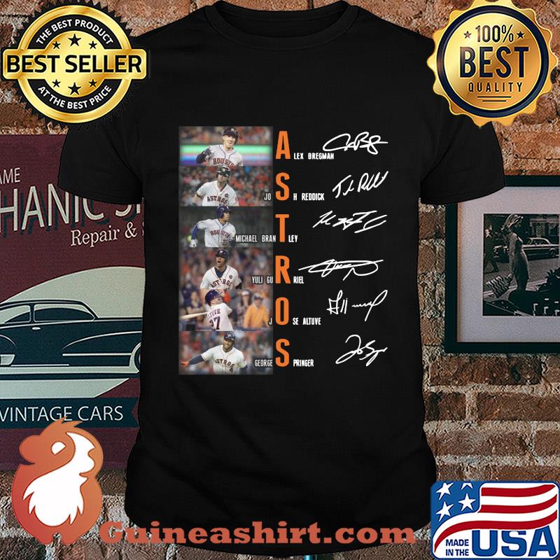 Houston Astros alex bregman josh reddick jose altuve all team signatures shirt