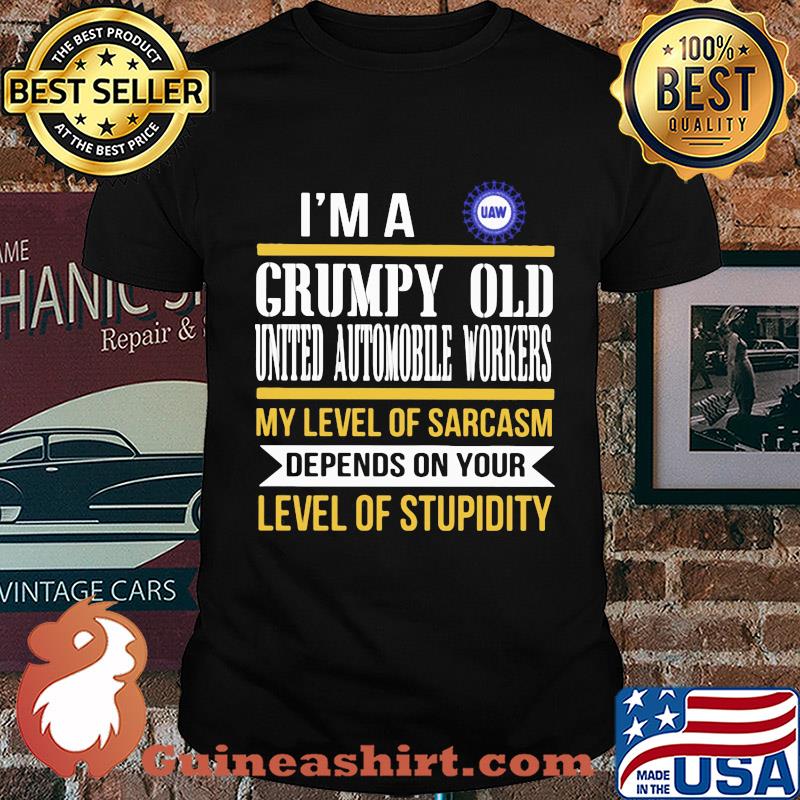 I'm A Grumpy Old International Brotherhood Of Teamsters My Level Of Sarcasm Depends On Your Level Of Stupidity shirt