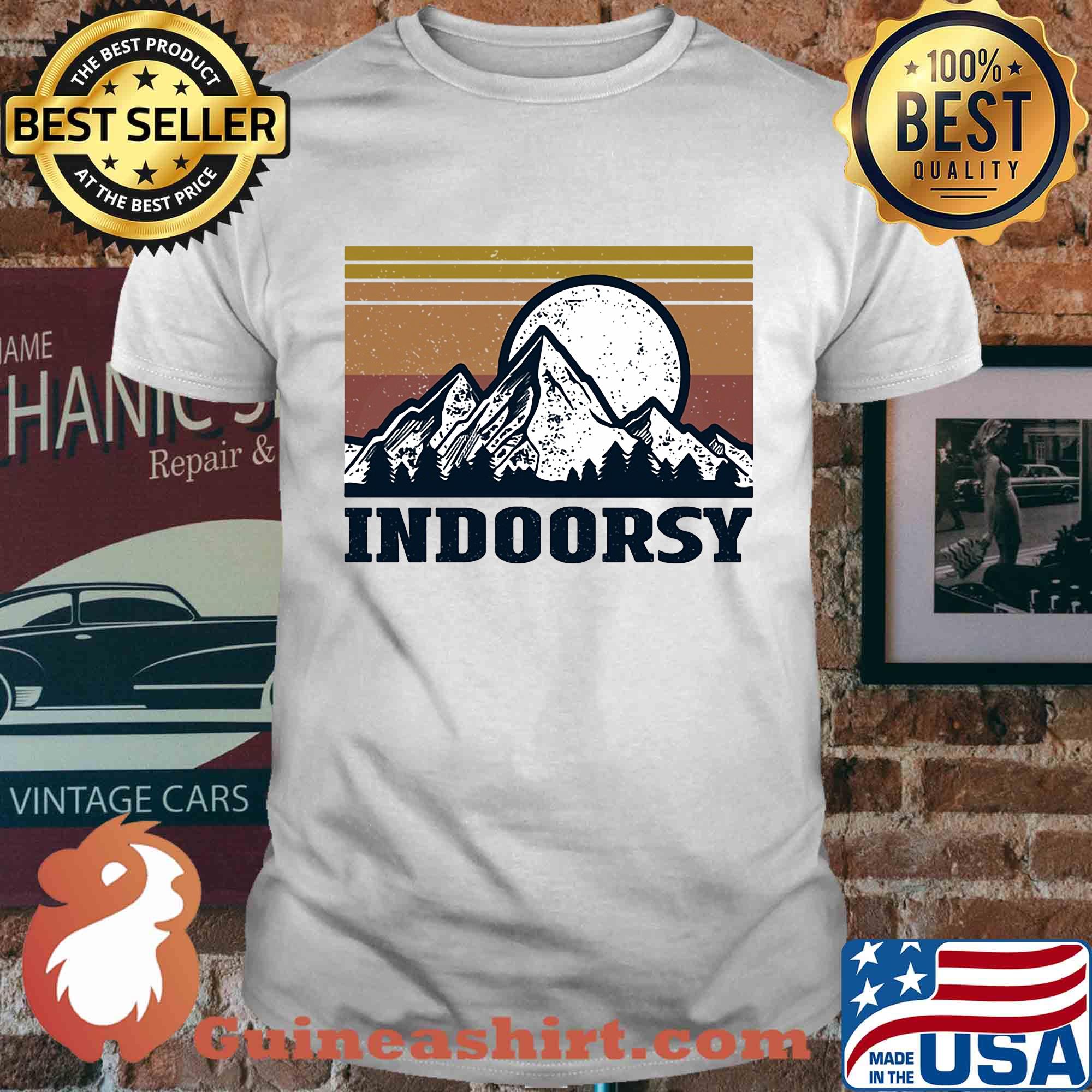 Indoorsy for the Basic City Girl Mountain Vintage shirt