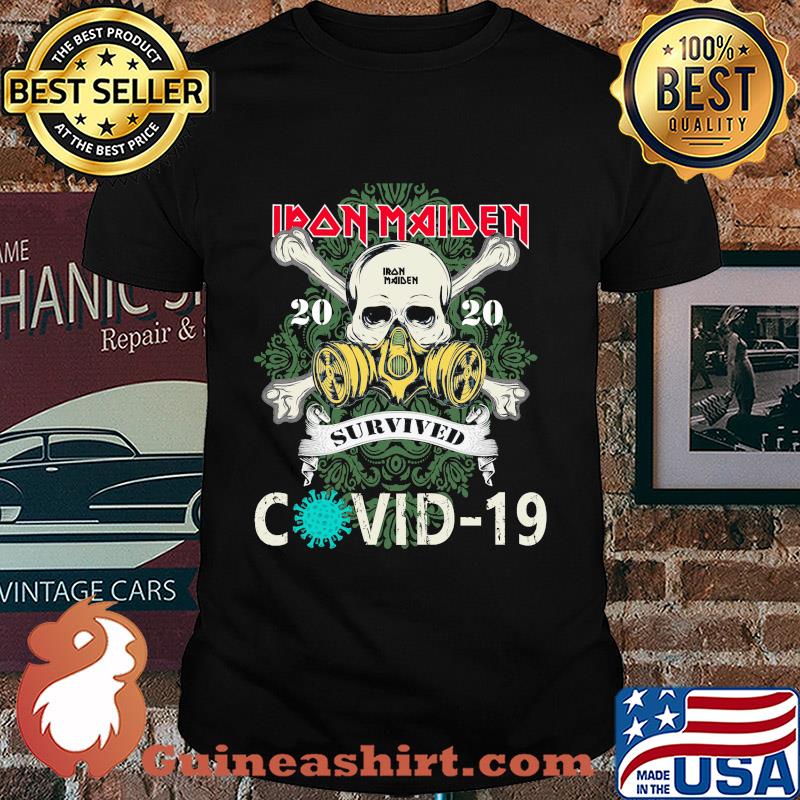 Iron maiden skull mask 2020 survived covid-19 shirt