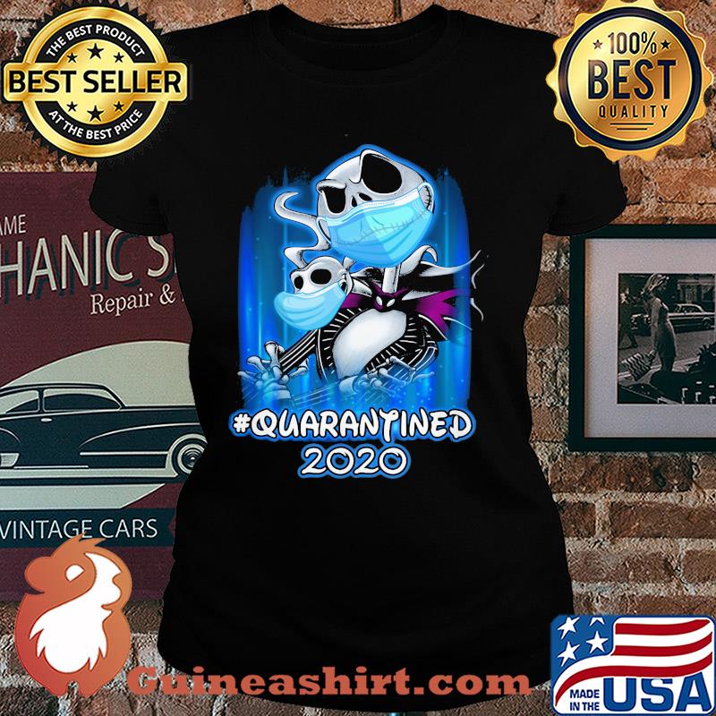 Jack Skellington quarantined 2020 Disney mask Covid-19 s Ladies tee