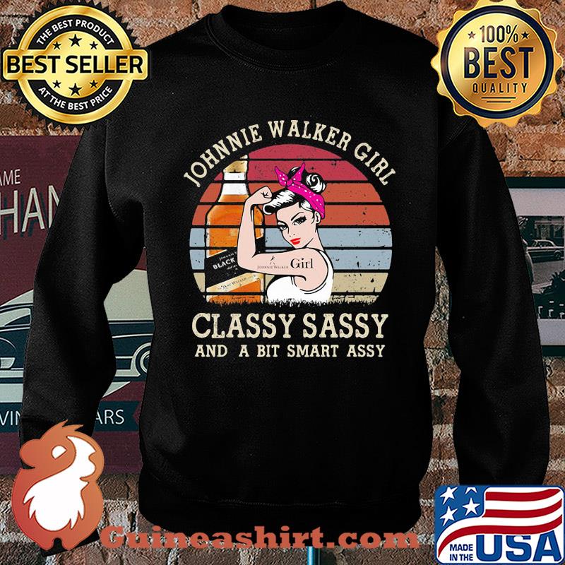 Johnnie Walker Girl Classy Sassy And A Bit Smart Assy Vintage s Sweater