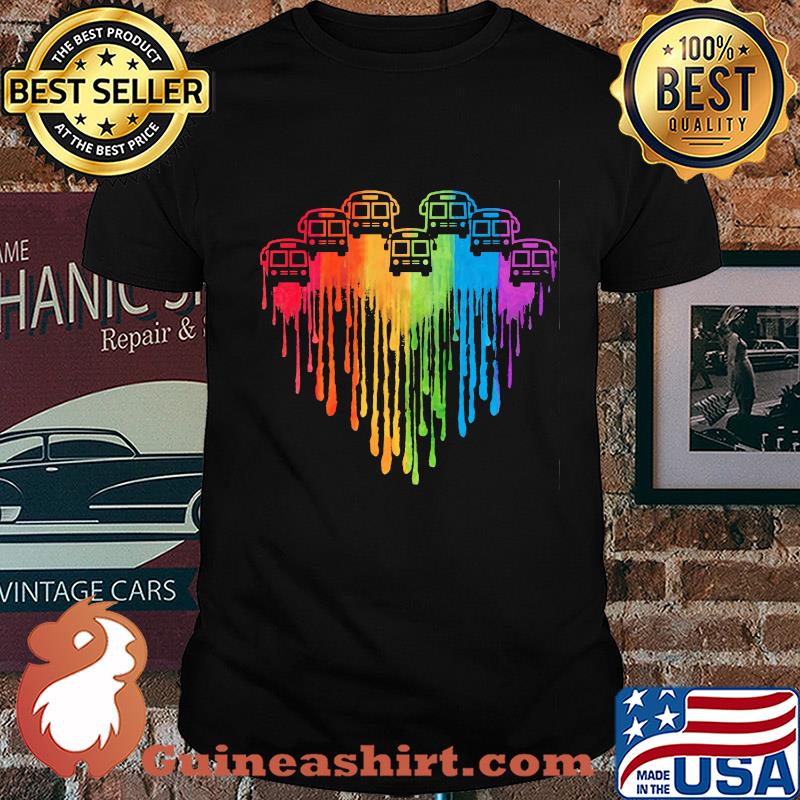 LGBT Bus driver heart shirt