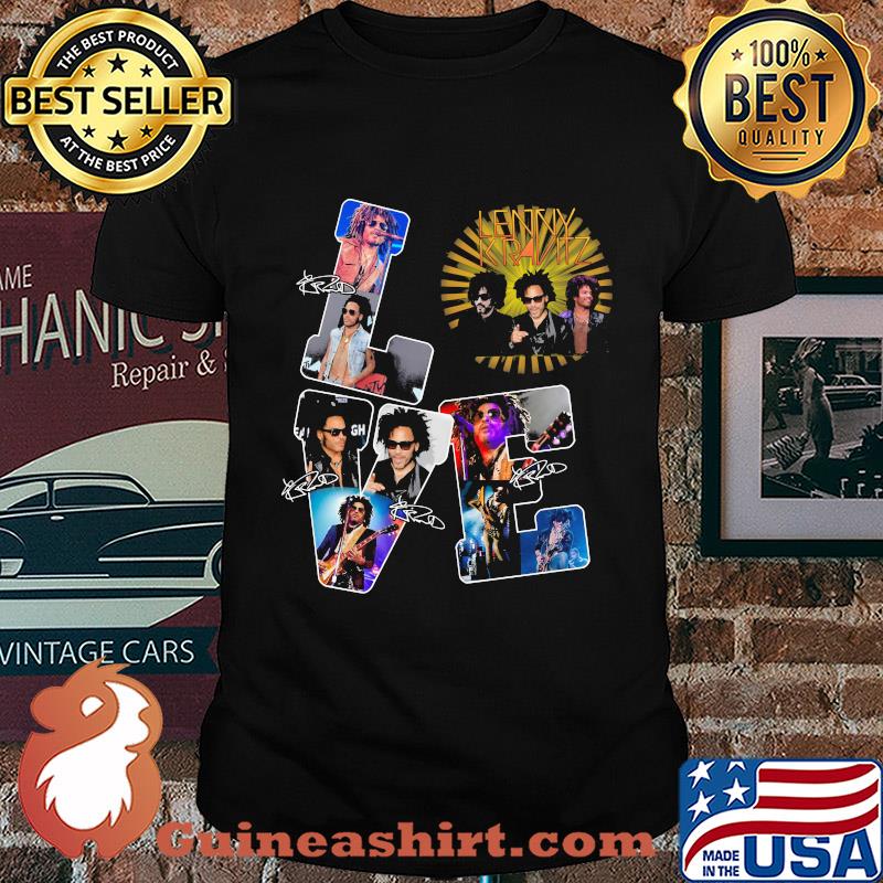 Love Lenny Kravitz Signatures Guitar shirt