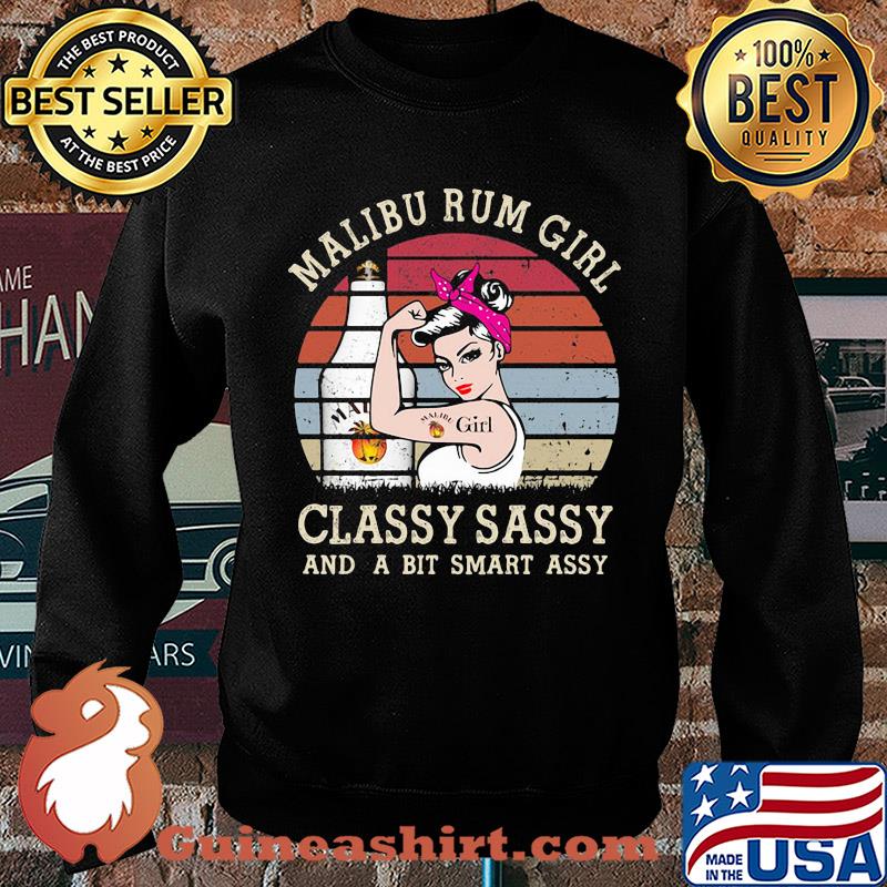 Malibu Rum Girl Classy Sassy And A Bit Smart Assy Vintage s Sweater