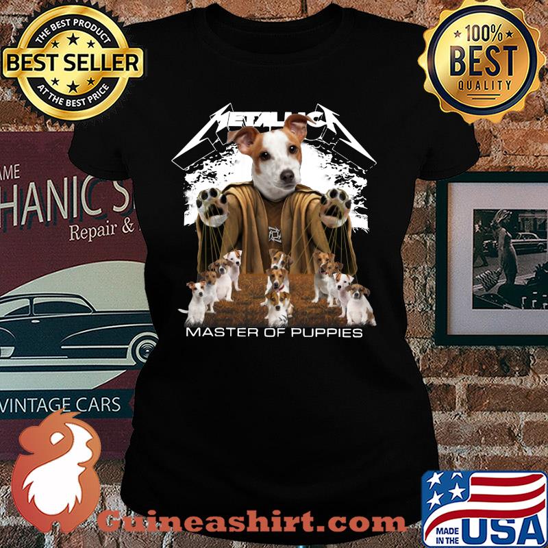 Metallic Jack Russell Terrier Master of puppies s Ladies tee