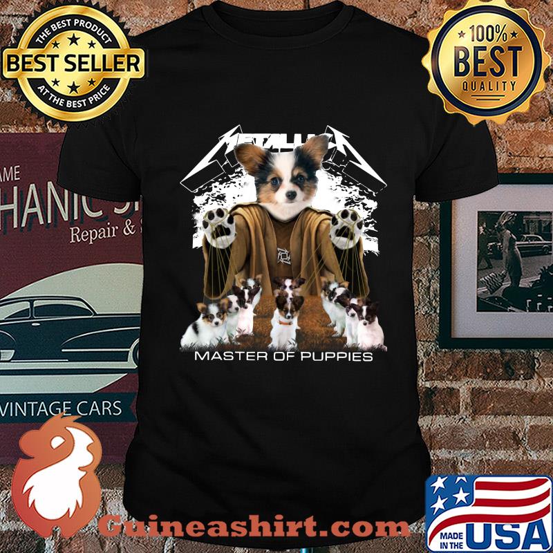 Metallic Papillon Master of puppies shirt