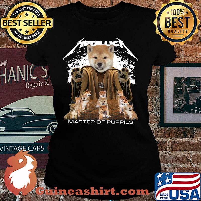 Metallic Shiba Inu Master of puppies s Ladies tee