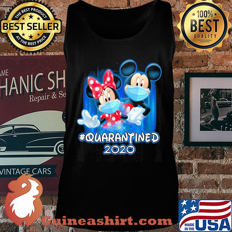 Mickey and Minnie quarantined 2020 mask Disney s Tank top