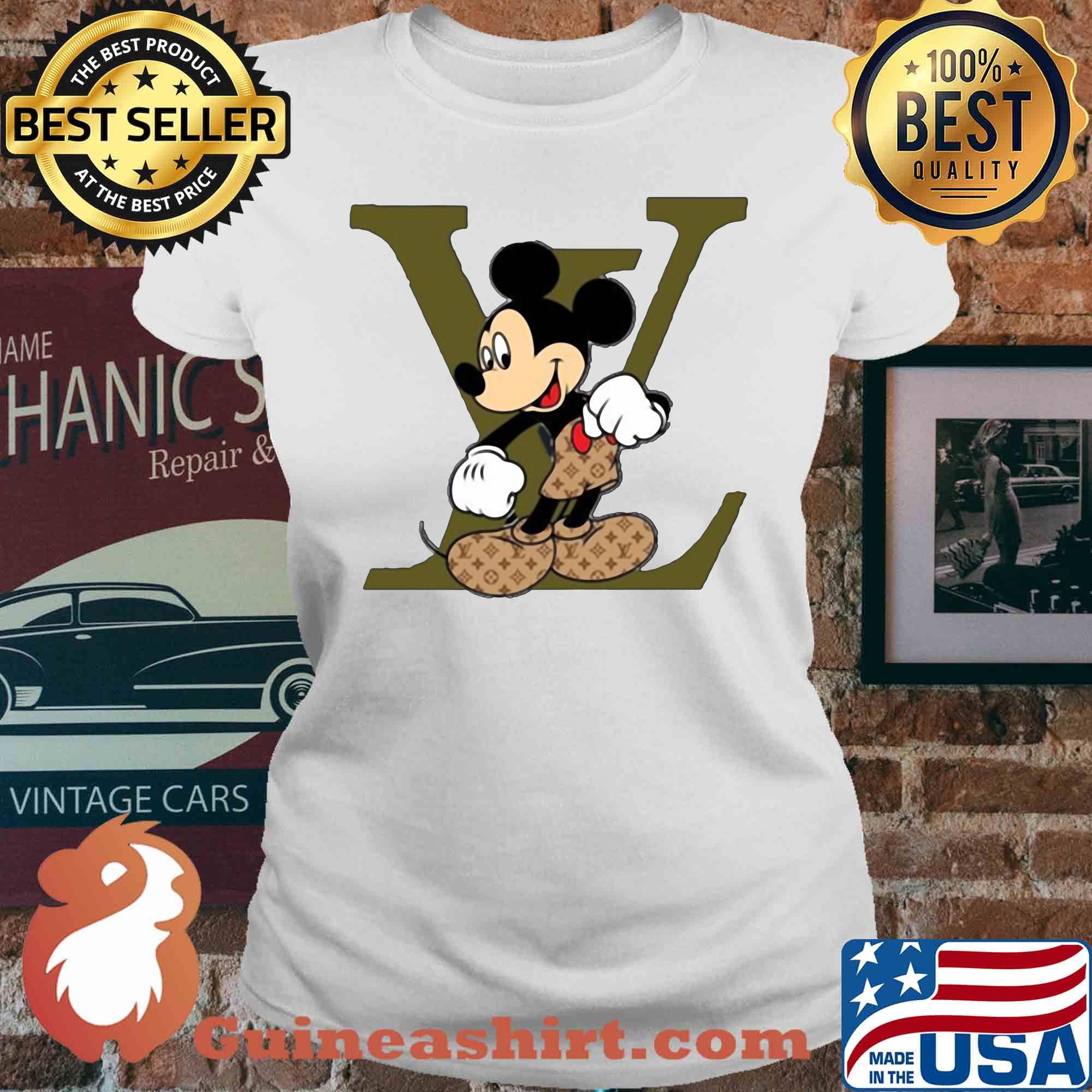 Mickey Mouse Louis Vuitton s V-neck