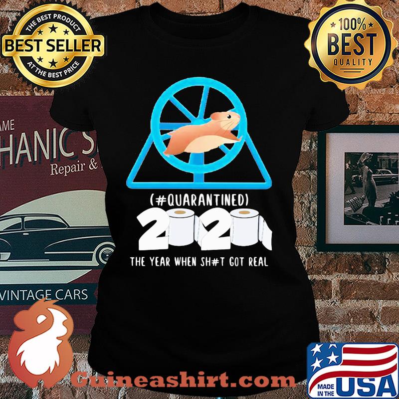 Mouse quarantined 2020 toilet paper the year when shit got real quarantined s Ladies tee