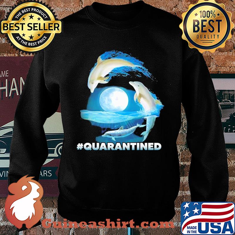Nautical Full Moon Bottlenose Dolphins Quarantined Shirt Sweater