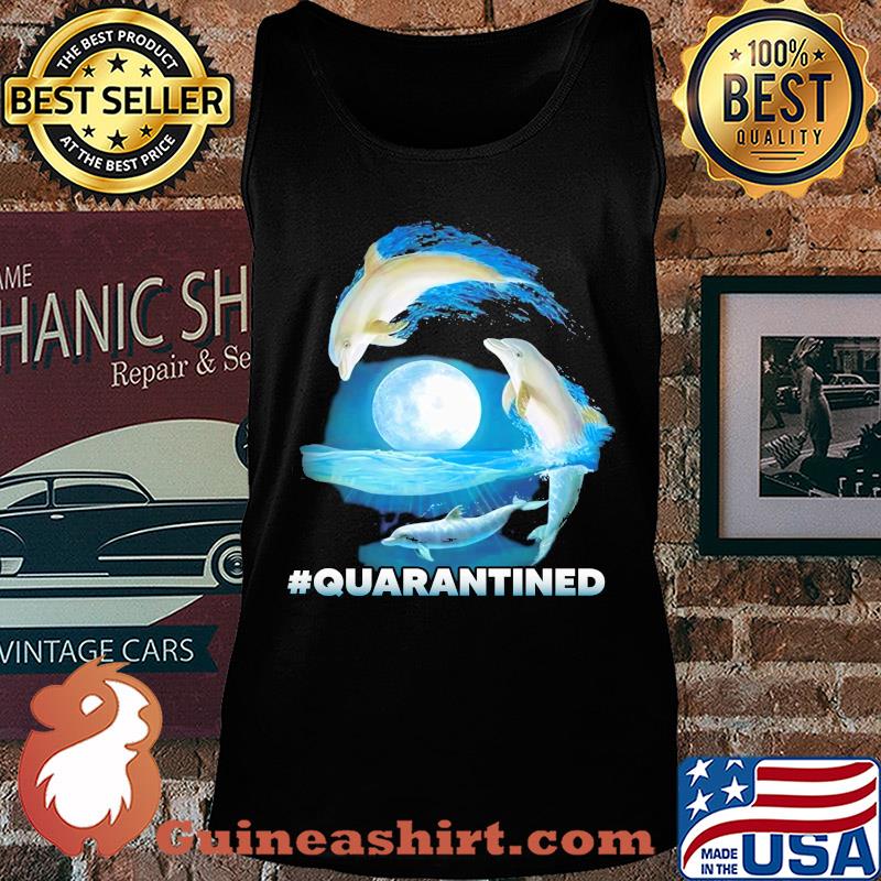 Nautical Full Moon Bottlenose Dolphins Quarantined Shirt Tank top