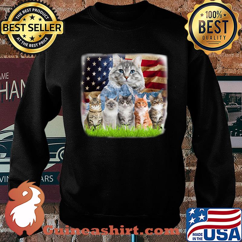 Official cats mountain american flag s Sweater