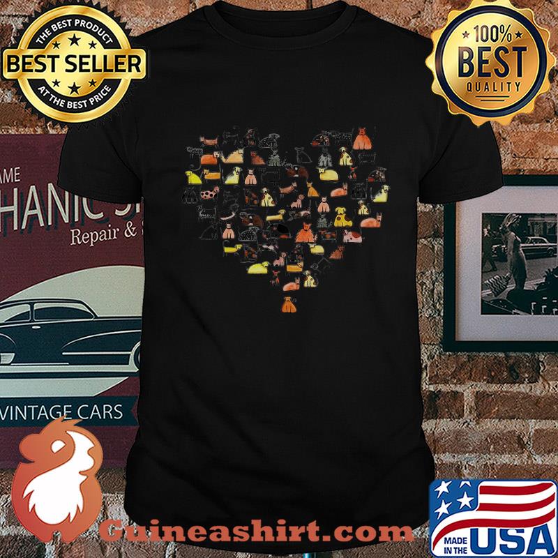 Official Dogs Shaped Heart shirt