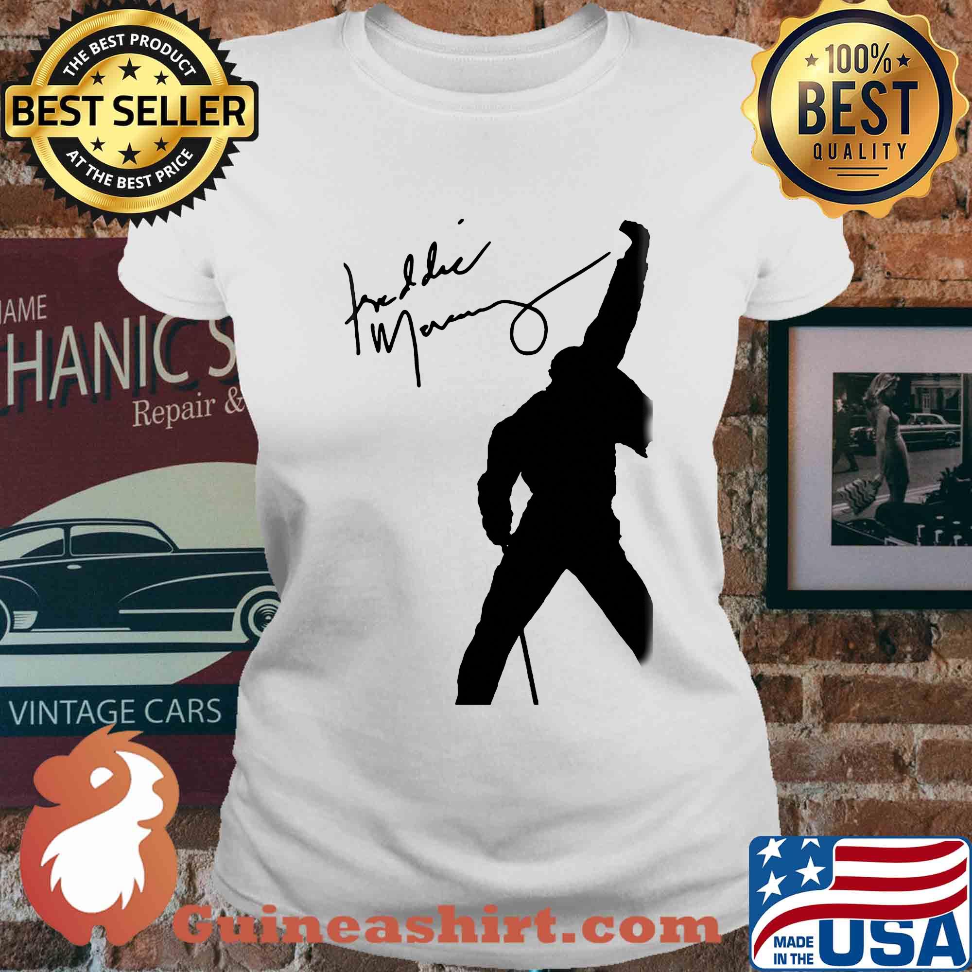 Official Freddie Mercury Signature s Ladies tee