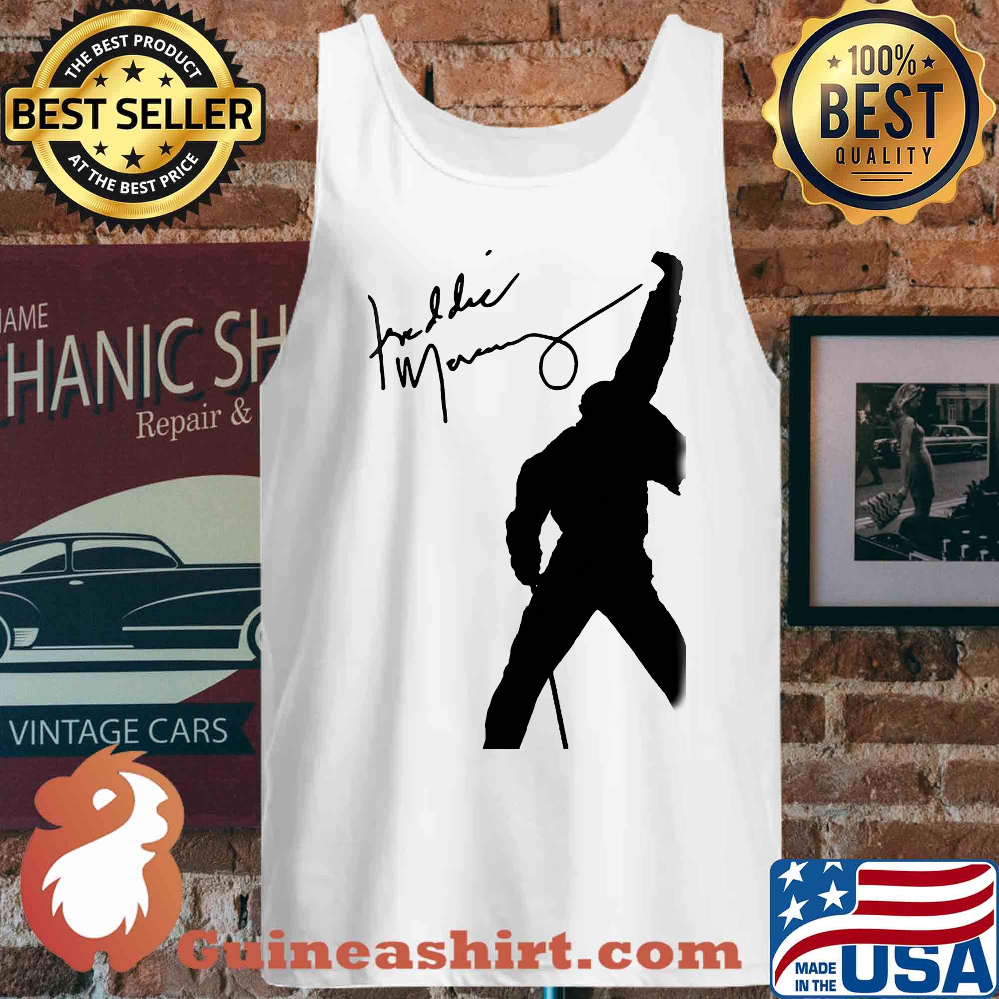 Official Freddie Mercury Signature s Tank top