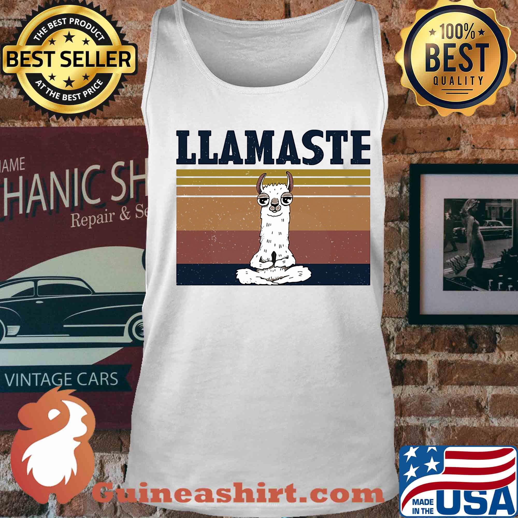 Official Llamaste Yoga vintage s Tank top