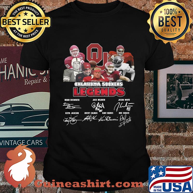 Oklahoma Sooners legends signature shirt