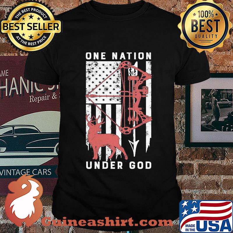 One nation under god American flag veteran shirt