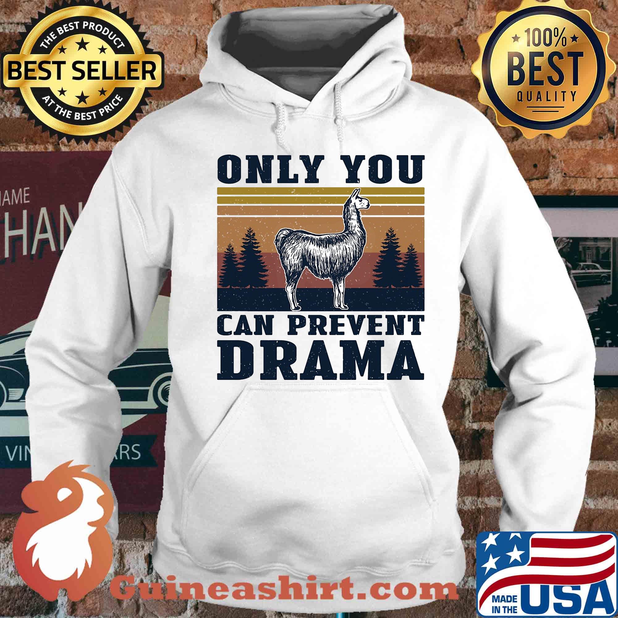 Only you can prevent drama vintage s Hoodie