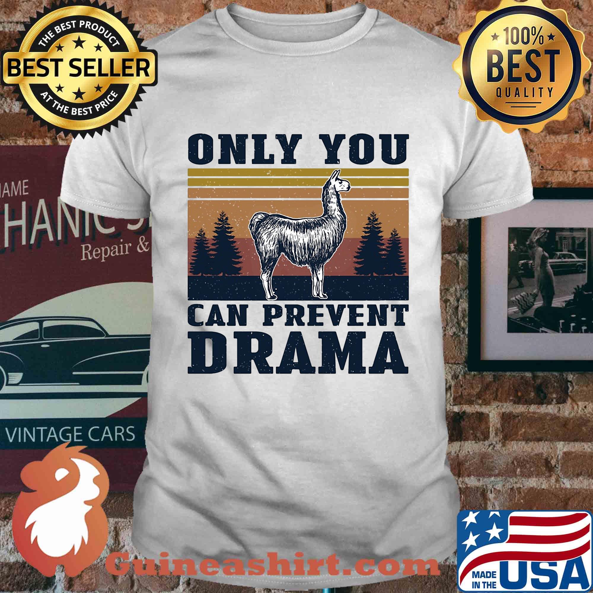 Only you can prevent drama vintage shirt