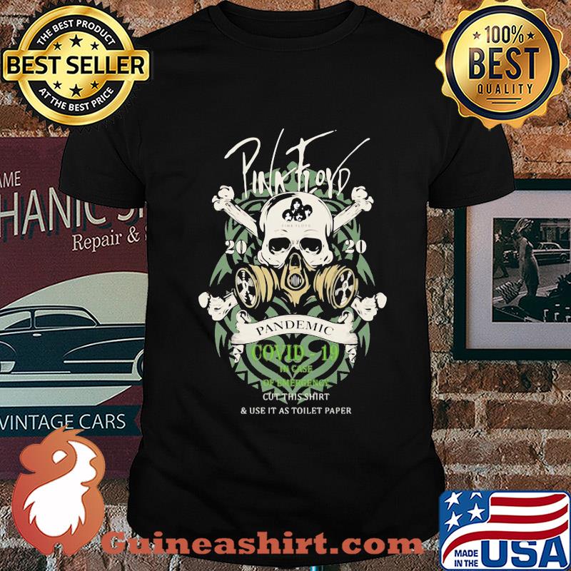 Pink Floyd 2020 pandemic Covid-19 in case skull shirt